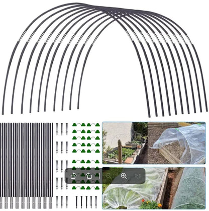 Fiberglass Garden Support Rod – Arch & Shed Frame for Vegetable & Greenhouse Structures