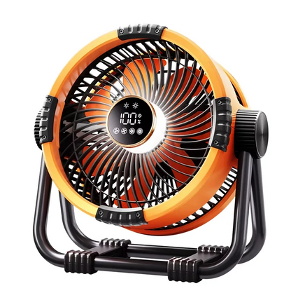 مروحة تخييم مزودة بإضاءة وبطارية شحن – مروحة سقف قابلة لإعادة الشحن مع إضاءة ليلية بثلاث سرعات