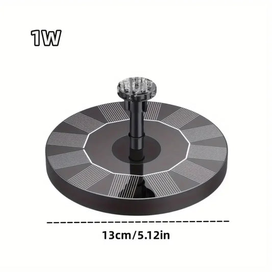 Outdoor Solar Floating Water Fountain For Bird Bath Fish Tank 7V/1W Garden Fountain Submersible Pump Garden Decoration